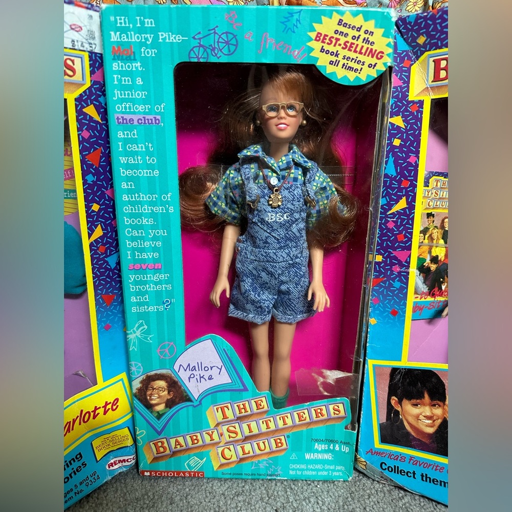 The Baby-sitters Club Mallory Pike Kenner Doll NIB scholastic 1998 RARE
